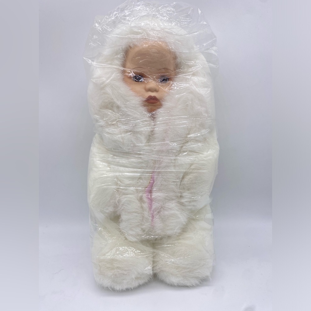 Porcelain/Fur Easter Bunny